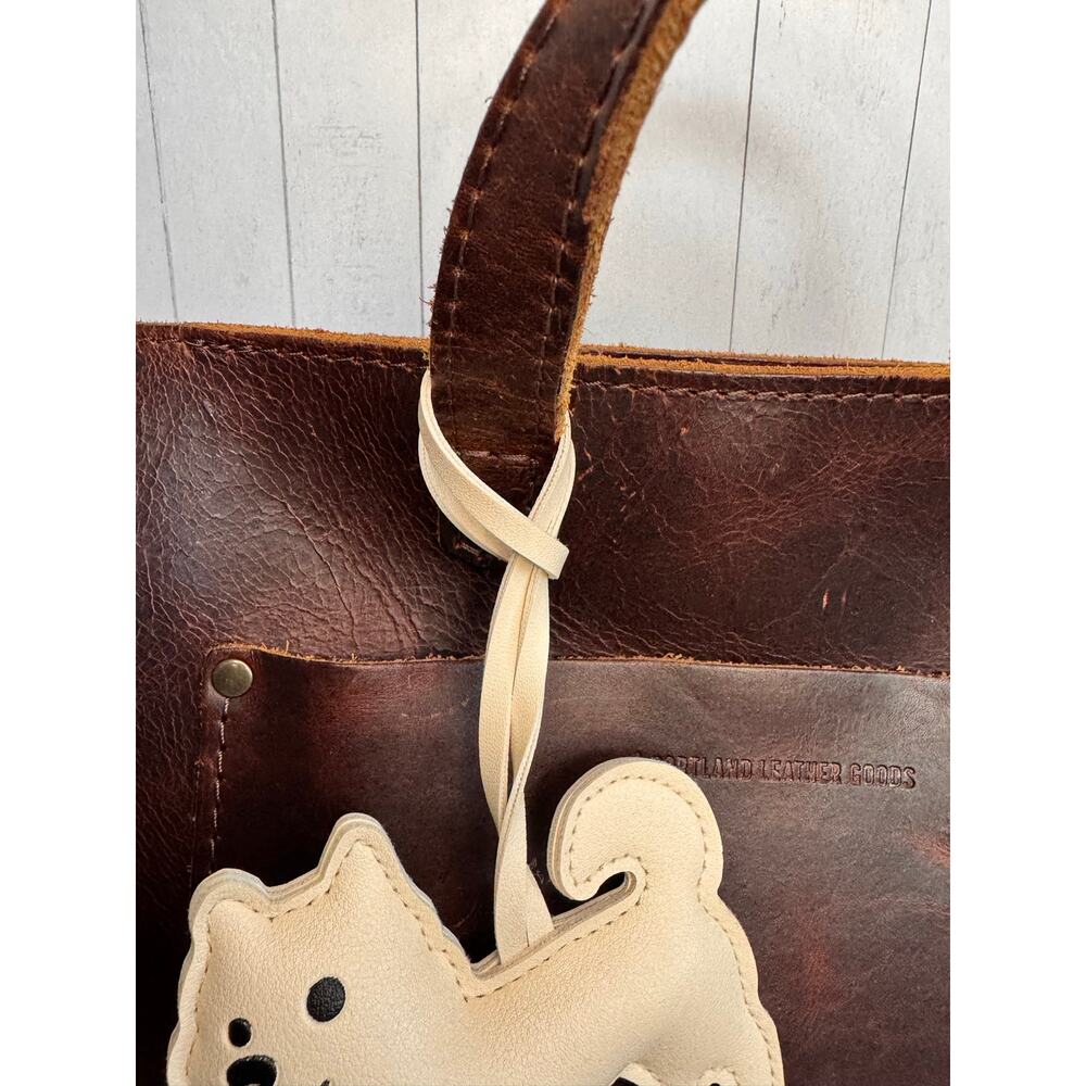 Husky Dog Purse Charm Husky Bag Charm Off White Husky Dog Puppy Charms Keychain - Picture 4 of 5